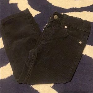 Black corduroy pants